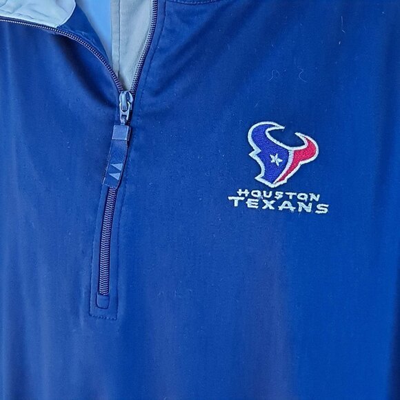 Greg Norman XL Houston Texans 1/4 Zip Navy Blue Pullover Moisture Wicking EUC - Picture 4 of 13